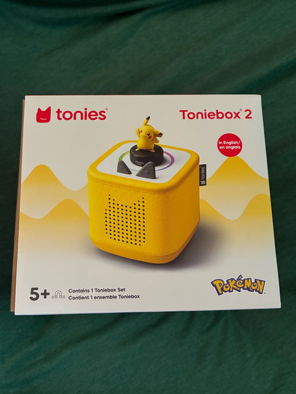 Toniebox 2 Portable Audio Player - Yellow (Pikachu Edition)